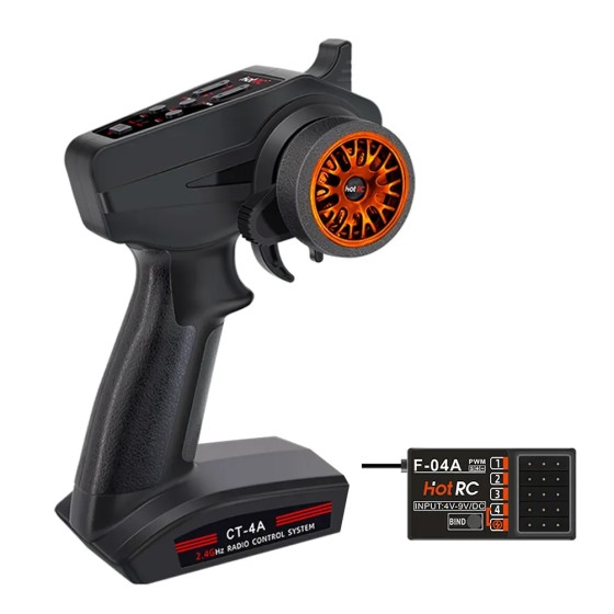 Hotrc CT-4A CT-6A 4CH 2.4GHz Radio System Remote Controller for RC Car Boat
